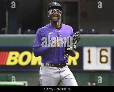 Colorado Rockies left fielder Jurickson Profar (29) in the fourth