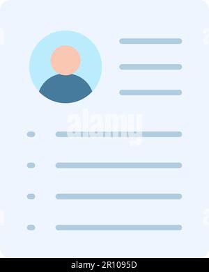 Resume icon vector image. Suitable for mobile apps, web apps and print media. Stock Vector