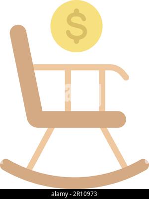 Retirement icon vector image. Suitable for mobile apps, web apps and print media. Stock Vector