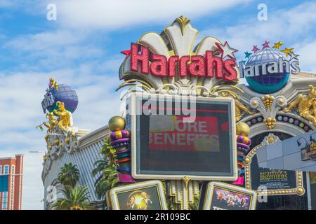 Harrah's Casino Resort at Las Vegas Boulevard in Las Vegas, Nevada. Stock Photo