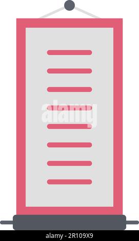 Scroll icon vector image. Suitable for mobile apps, web apps and print media. Stock Vector