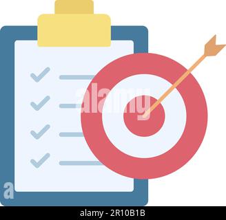 Set Goals icon vector image. Suitable for mobile apps, web apps and print media. Stock Vector