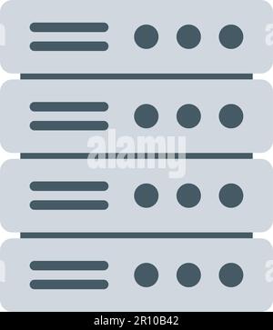 Server icon vector image. Suitable for mobile apps, web apps and print media. Stock Vector