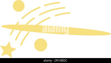Shooting Star icon vector image. Suitable for mobile apps, web apps and print media. Stock Vector
