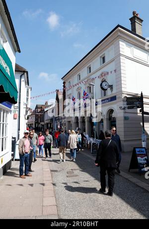 Woodbridge Thoroughfare, Suffolk, England, United Kingdom Stock Photo