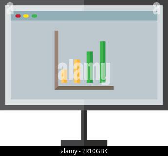 Web Analysis icon vector image. Suitable for mobile apps, web apps and print media. Stock Vector