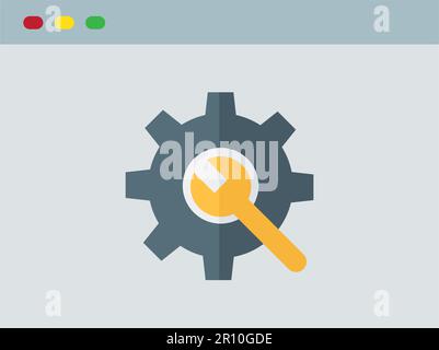 Web Optimization icon vector image. Suitable for mobile apps, web apps and print media. Stock Vector