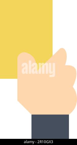 Yellow Card icon vector image. Suitable for mobile apps, web apps and print media. Stock Vector