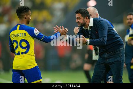 Abdulrahman Ghareeb of Al-Nassr FC in action during their Match Day 11 ...
