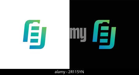 Modern and professional battery icon design Stock Vector