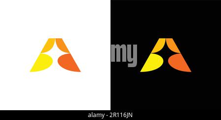 Unique and modern A spark logo design Stock Vector