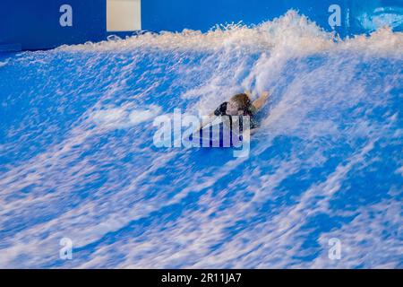 Water Sports at the Cardiff International White Water Centre Stock Photo