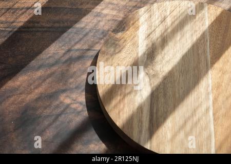 Close-up view of part of the wooden board from above Stock Photo