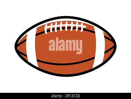 Simple graphic of a rugby ball Stock Vector