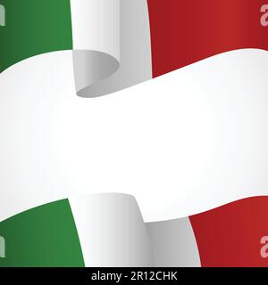 Decoration of Italian insignia on white Stock Vector