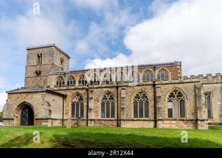 St Peter's Church, an Anglo Saxon building in the care of English Heritage in Barton-upon-Humber, North Lincolnshire, UK. Stock Photo