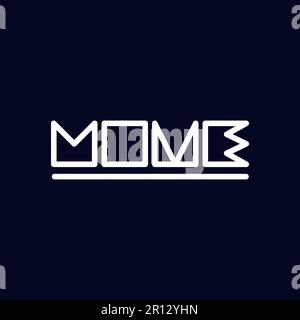 Logo arrangement of squares that form the word move. Stock Vector
