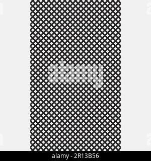 Monochrome geometric pattern of diagonal intersecting lines. Black and white striped background. Hatching with oblique lines. Geometric graphic templa Stock Vector