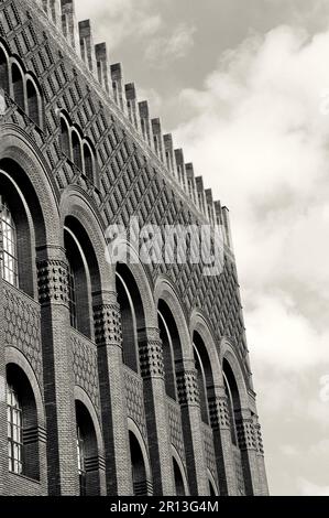 Michelet Center Art and Archeology library. Paris (France) Black and white. Stock Photo