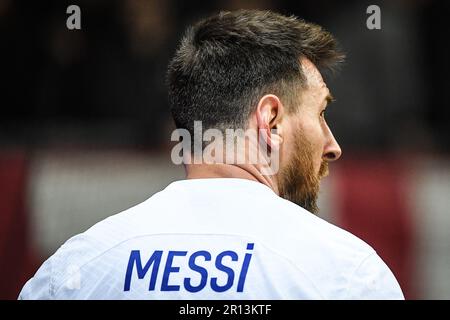 Lionel (Leo) MESSI of PSG during the French championship Ligue 1 football match between OGC Nice and Paris Saint-Germain on April 8, 2023 at Allianz Riviera in Nice, France - Photo Matthieu Mirville / DPPI Stock Photo