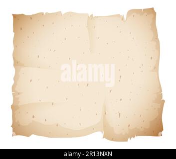Template design with crumpled and aged parchment paper in gradient effect. Stock Vector