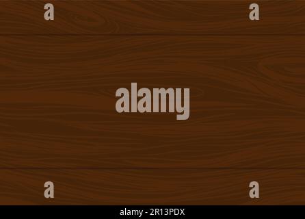 Dark brown background with joined planks, wooden effect and wood grained texture. Stock Vector
