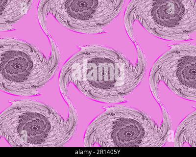 Patterned pastel swirled mandala pattern with pink purple background, faded pattern for desktop, background, wallpaper. Stock Photo