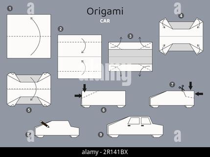 how to make origami car