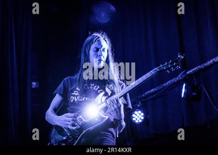 Oslo, Norway. 09th, April 2023. The American rock and metal band Elder performs a live concert during the Norwegian metal festival Inferno Metal Festival 2023 in Oslo. Here vocalist and guitarist Nick DiSalvo is seen live on stage. (Photo credit: Gonzales Photo - Terje Dokken). Stock Photo