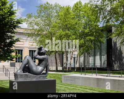 Saint Louis Art Museum addition designed by David Chipperfield Stock Photo