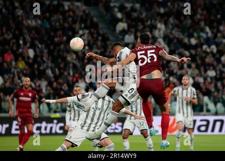 Milan, Italy. 11th May, 2023. during the Uefa Europa League semi-final, first leg, football match between Juventus Fc and Sevilla Fc on 11 May 2023 at Allianz Stadium, Turin, Italy. Credit: Nderim Kaceli/Alamy Live News Stock Photo