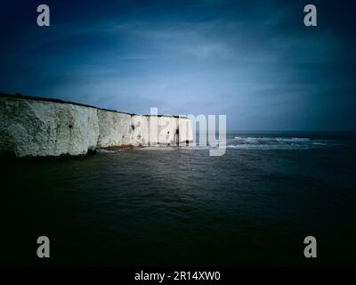 4k drone shot at botany bay needles Stock Photo