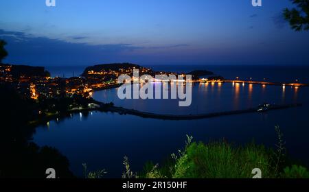 Night view in Amasra Stock Photo