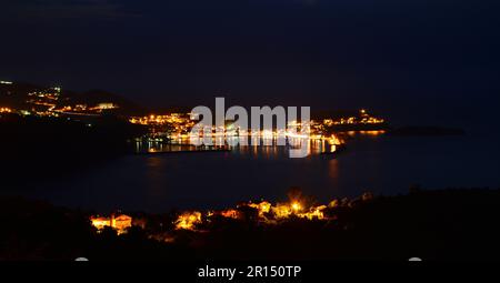 Night view in Amasra Stock Photo