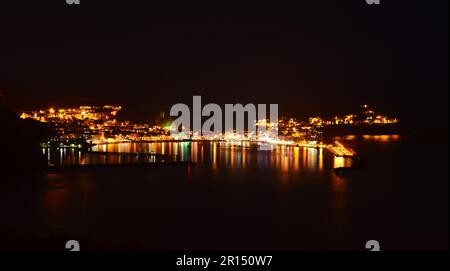 Night view in Amasra Stock Photo