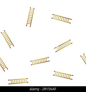 Stair background from line icon. Linear vector pattern. Stock Vector