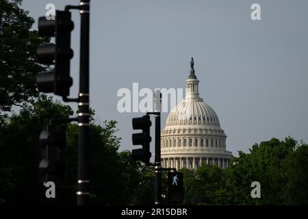 Washington, USA. 11th May, 2023. A general view of the U.S. Capitol, in Washington, DC, on Thursday, May 11, 2023. (Graeme Sloan/Sipa USA) Credit: Sipa USA/Alamy Live News Stock Photo