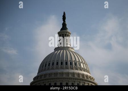 Washington, USA. 11th May, 2023. A general view of the U.S. Capitol, in Washington, DC, on Thursday, May 11, 2023. (Graeme Sloan/Sipa USA) Credit: Sipa USA/Alamy Live News Stock Photo