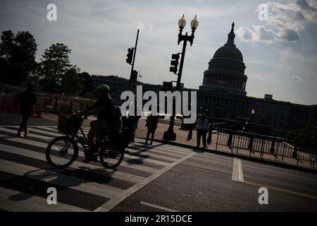 Washington, USA. 11th May, 2023. A general view of the U.S. Capitol, in Washington, DC, on Thursday, May 11, 2023. (Graeme Sloan/Sipa USA) Credit: Sipa USA/Alamy Live News Stock Photo