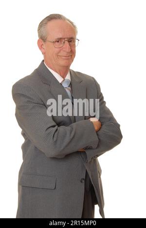 Senior businessman with a rather interesting expression Stock Photo