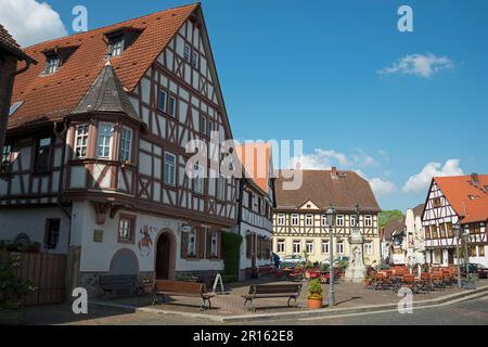 Platz des Friedens, Steinheim am Main, Hanau, Hesse, Germany Stock Photo