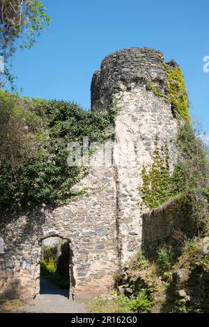 Town Wall, Steinheim am Main, Hanau, Hesse, Germany Stock Photo