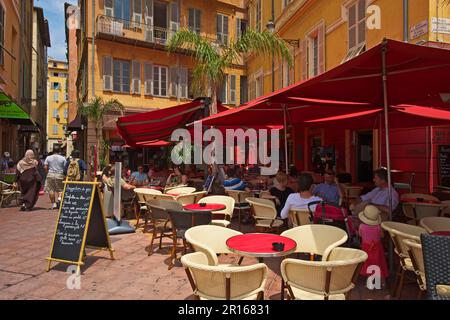 Place Charles, Old Town of Nice, Cote d'Azur, Alpes-Maritimes, Provence-Alpes-Cote d'Azur, France Stock Photo