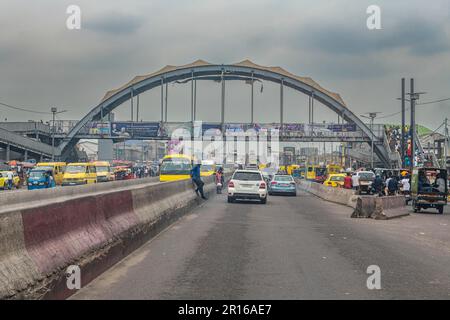 Traffic in Kinshasa, DR Congo Stock Photo