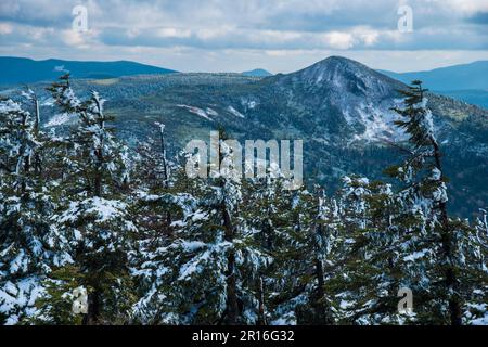 Hachimantai forest rime Stock Photo