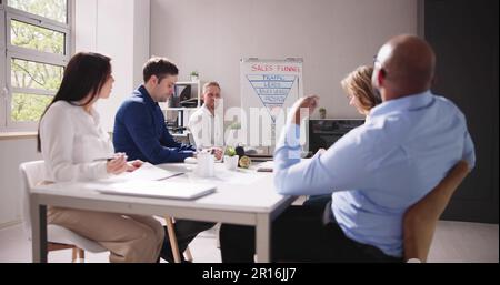 Diverse Professional Team Of Business People. Professional Teamwork Stock Photo