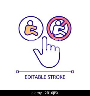 Reproductive choice RGB color icon Stock Vector
