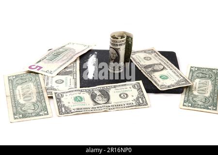 cocain preparation for starting problems as drugs background Stock Photo