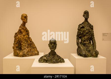 Sculptures by Alberto Giacometti, Kunsthaus, Museum of Art, Old Building, Zurich, Switzerland Stock Photo