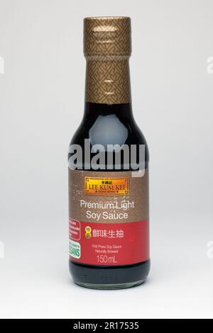 Bottle of Lee Kum Kee Premium Light Soy Sauce 150ml Stock Photo